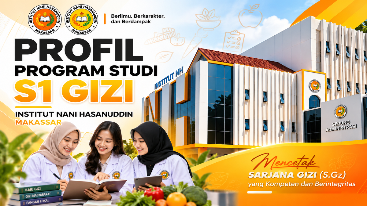 Profil Program Studi S1 Gizi Institut Nani Hasanuddin :         Nggak Cuma Kerja di Rumah Sakit! Ternyata Seluas Ini Peluang Lulusan S1 Gizi INH